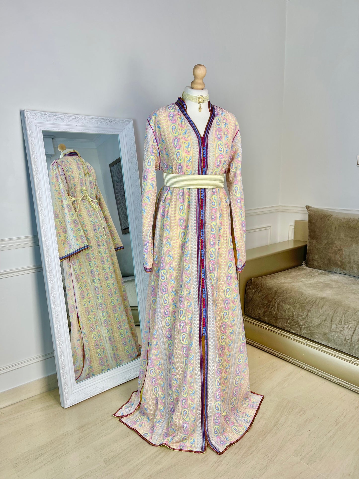 Caftan Sari pastel