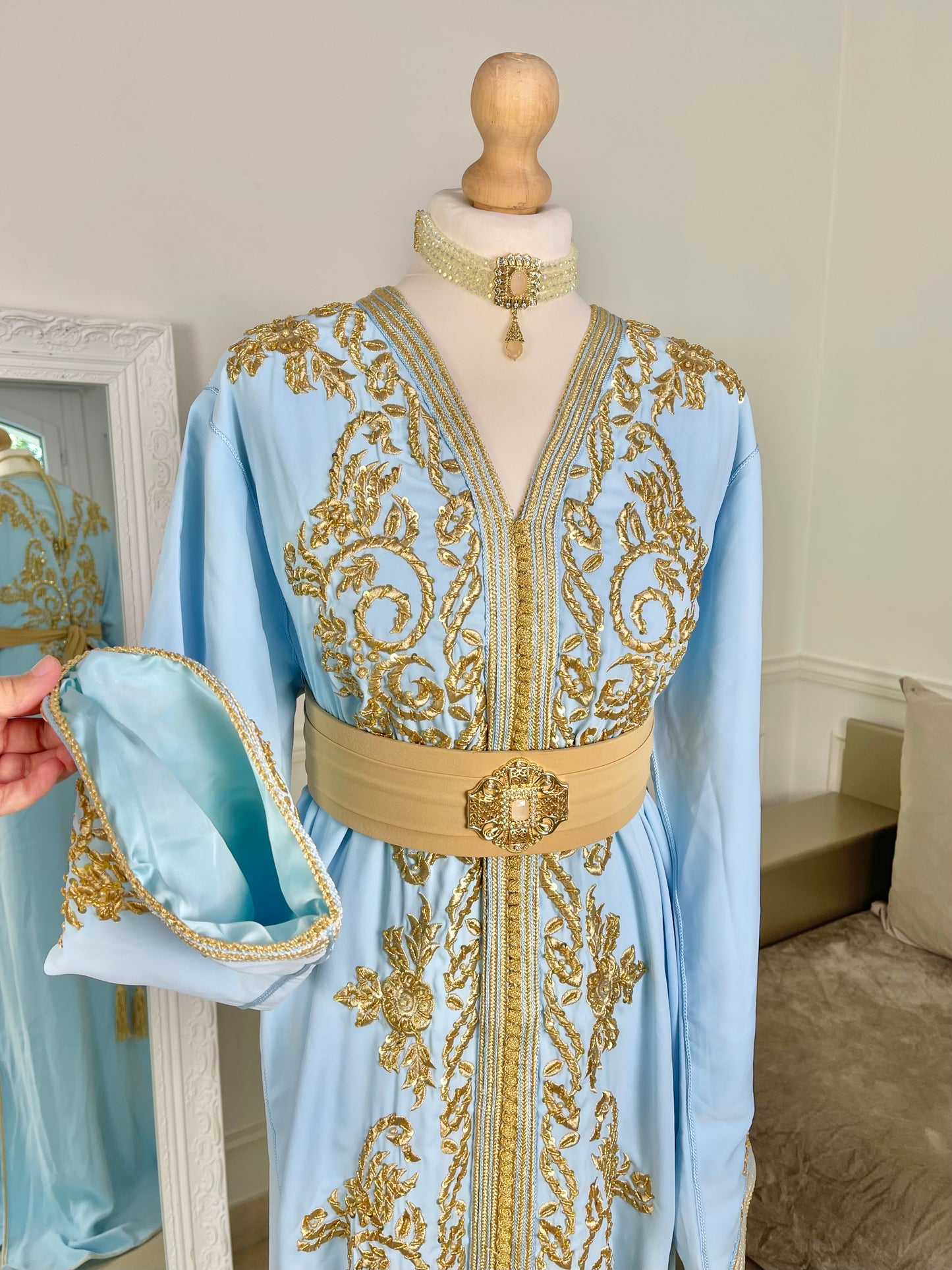 Caftan Jasmine bleu