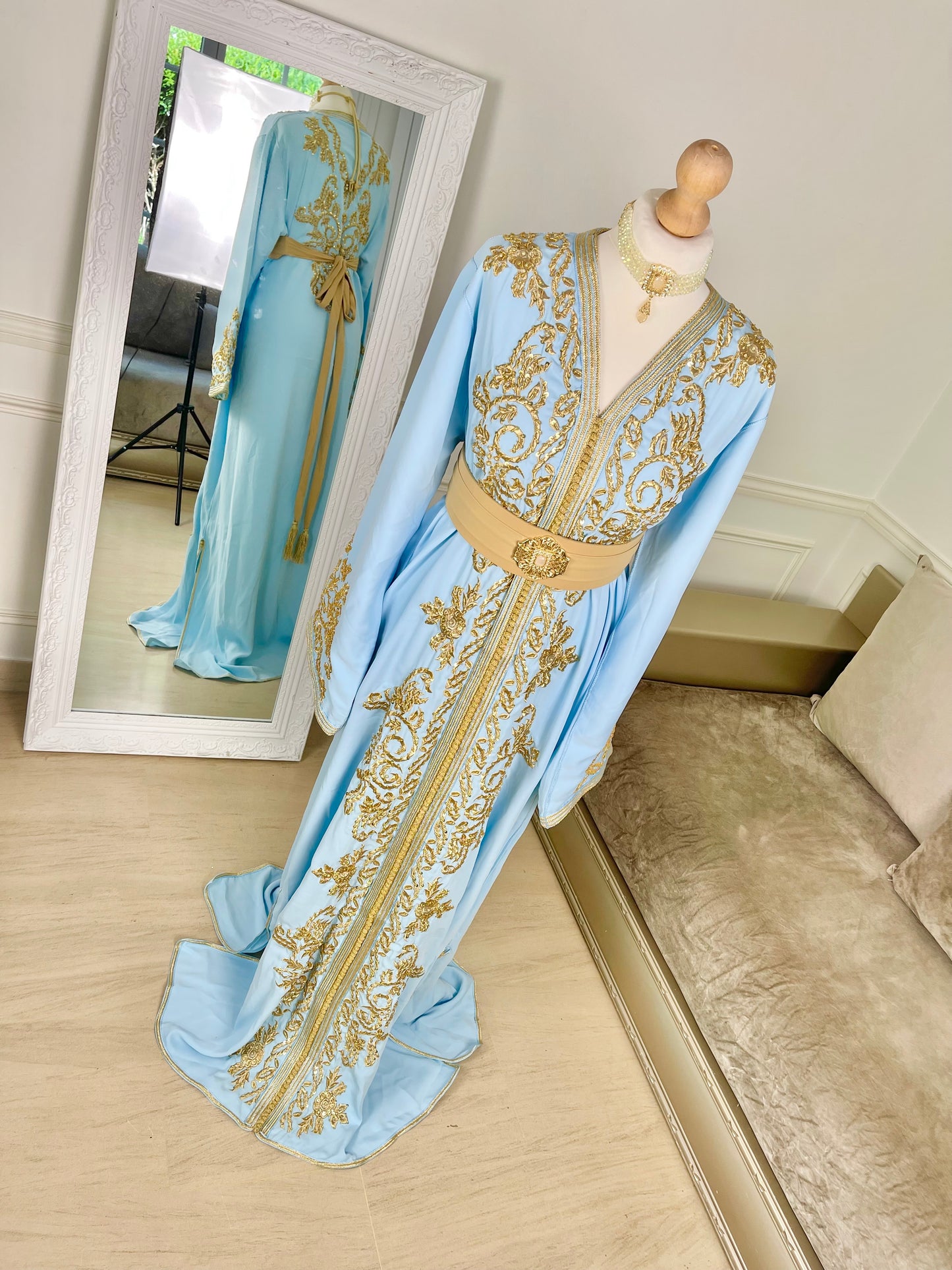 Caftan Jasmine bleu