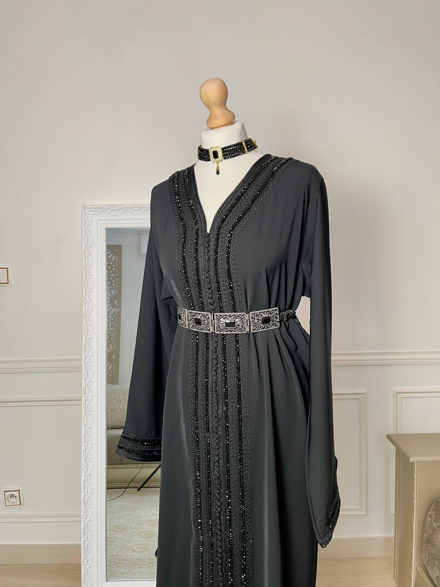 Caftan Lina noir