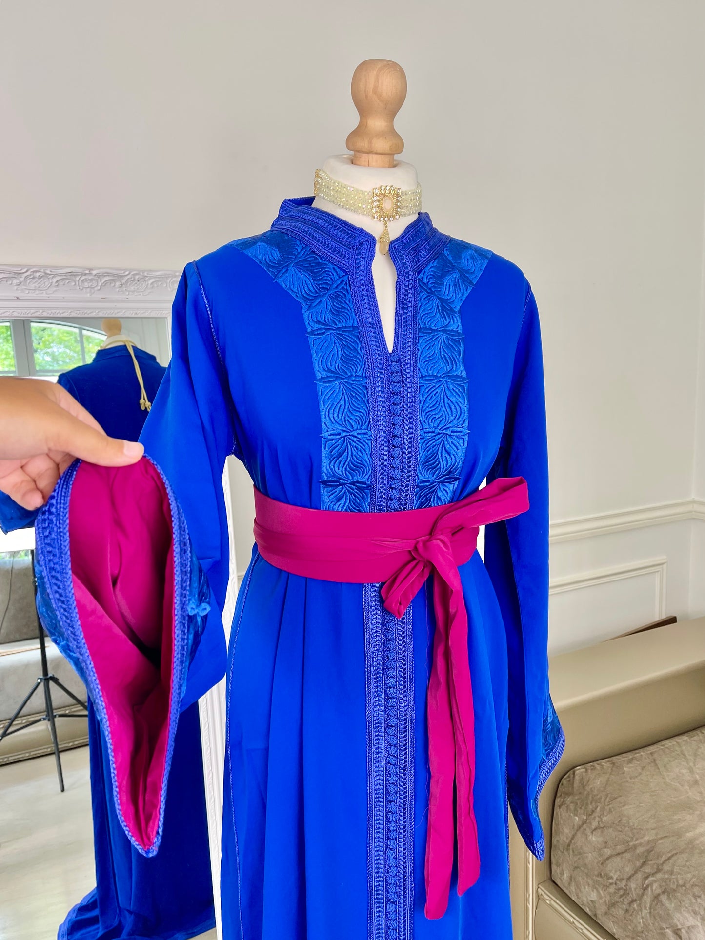 Caftan Wiam bleu