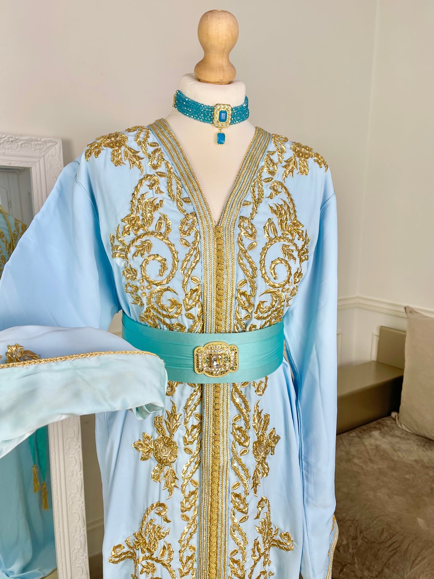 Caftan Jasmine bleu