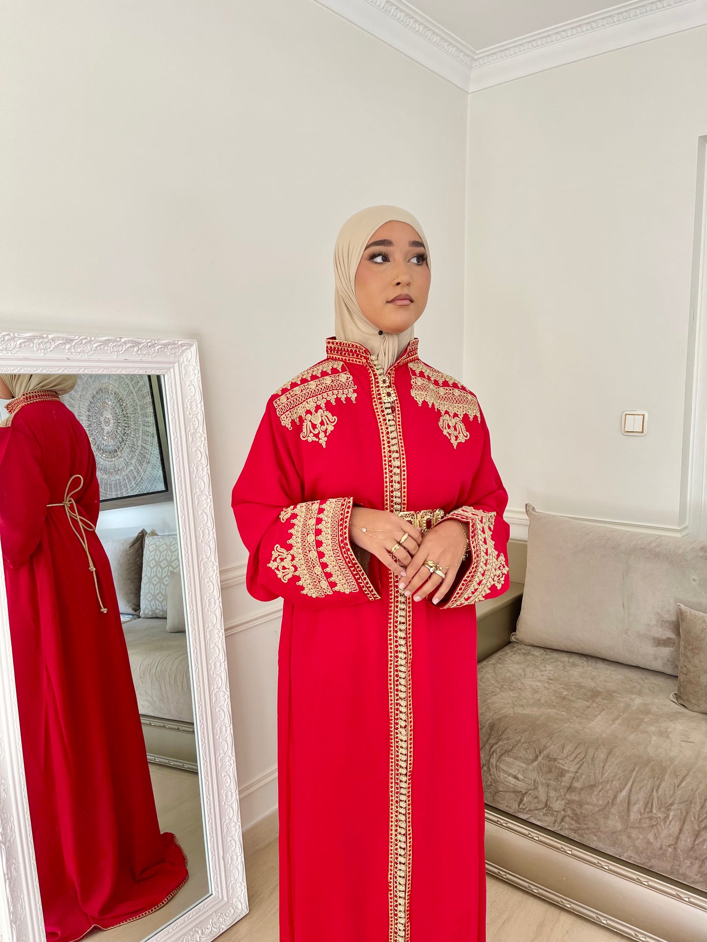 Caftan Inès rouge