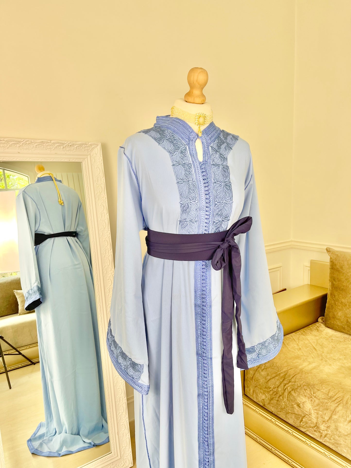 Caftan Wiam bleu