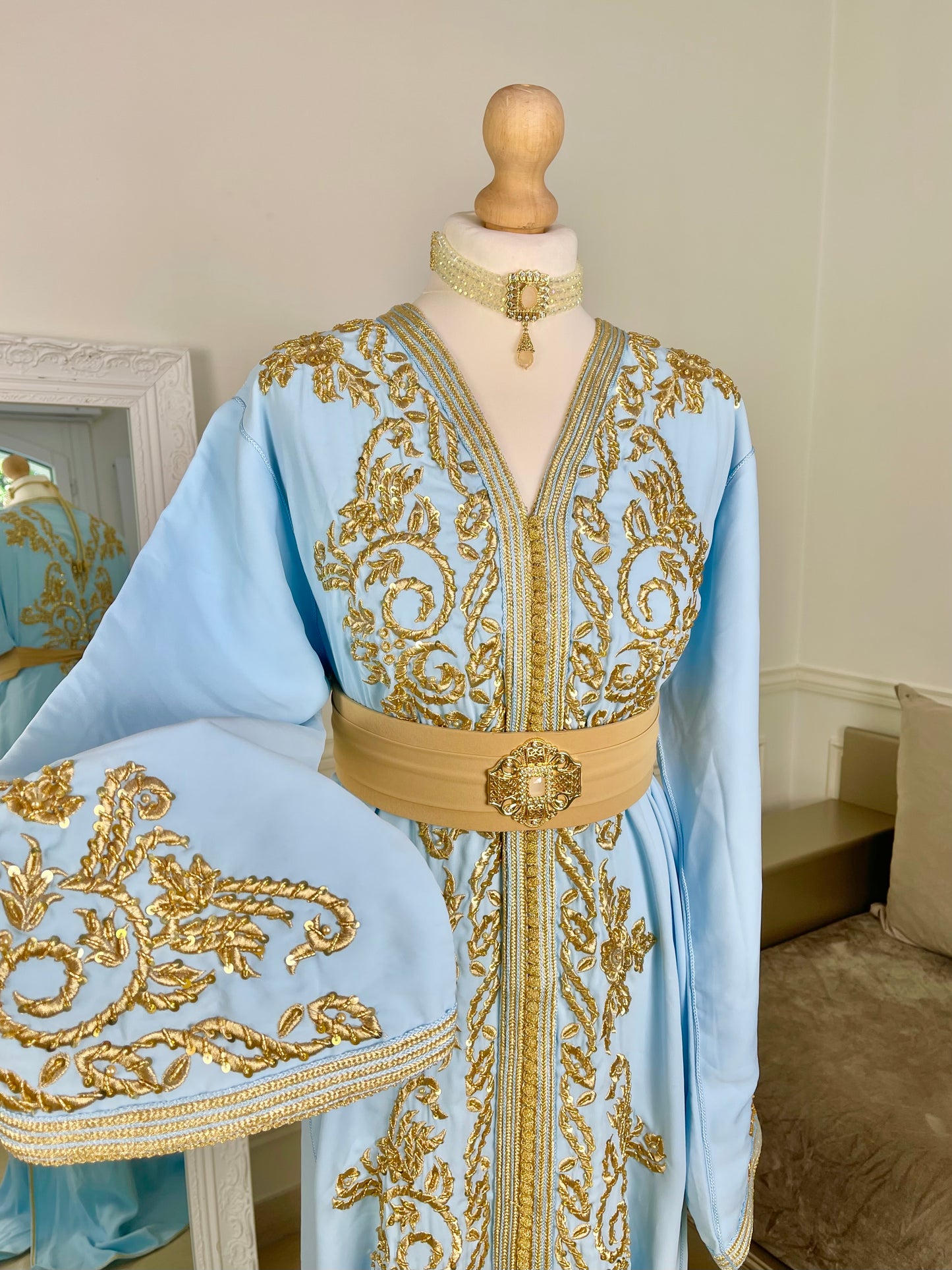 Caftan Jasmine bleu