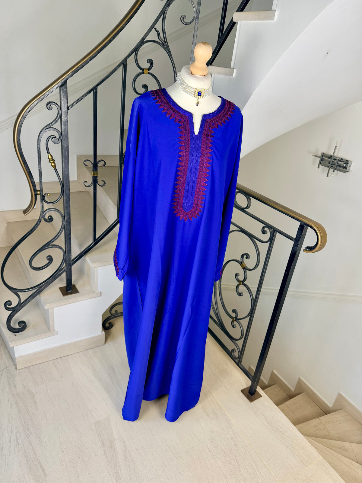 Gandoura Lina bleu
