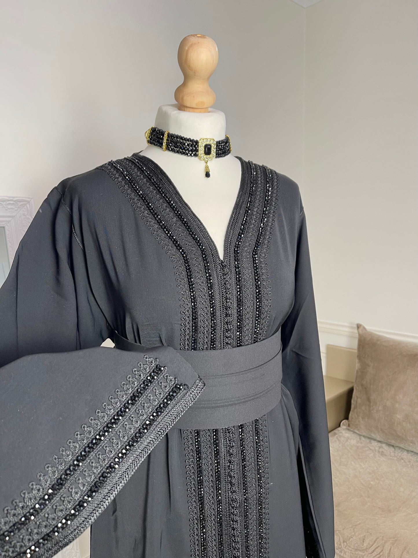 Caftan Lina noir