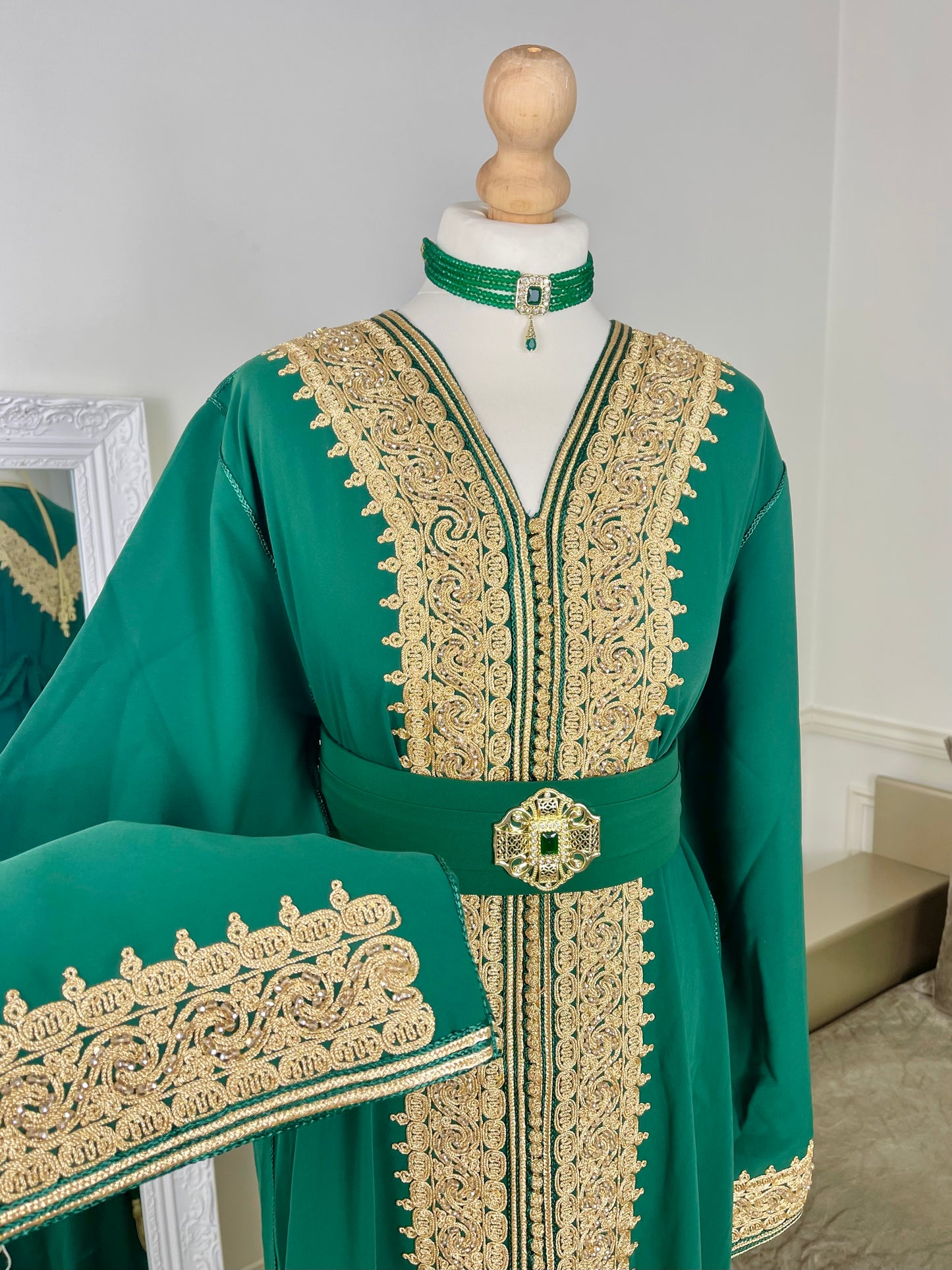 Caftan Rania vert