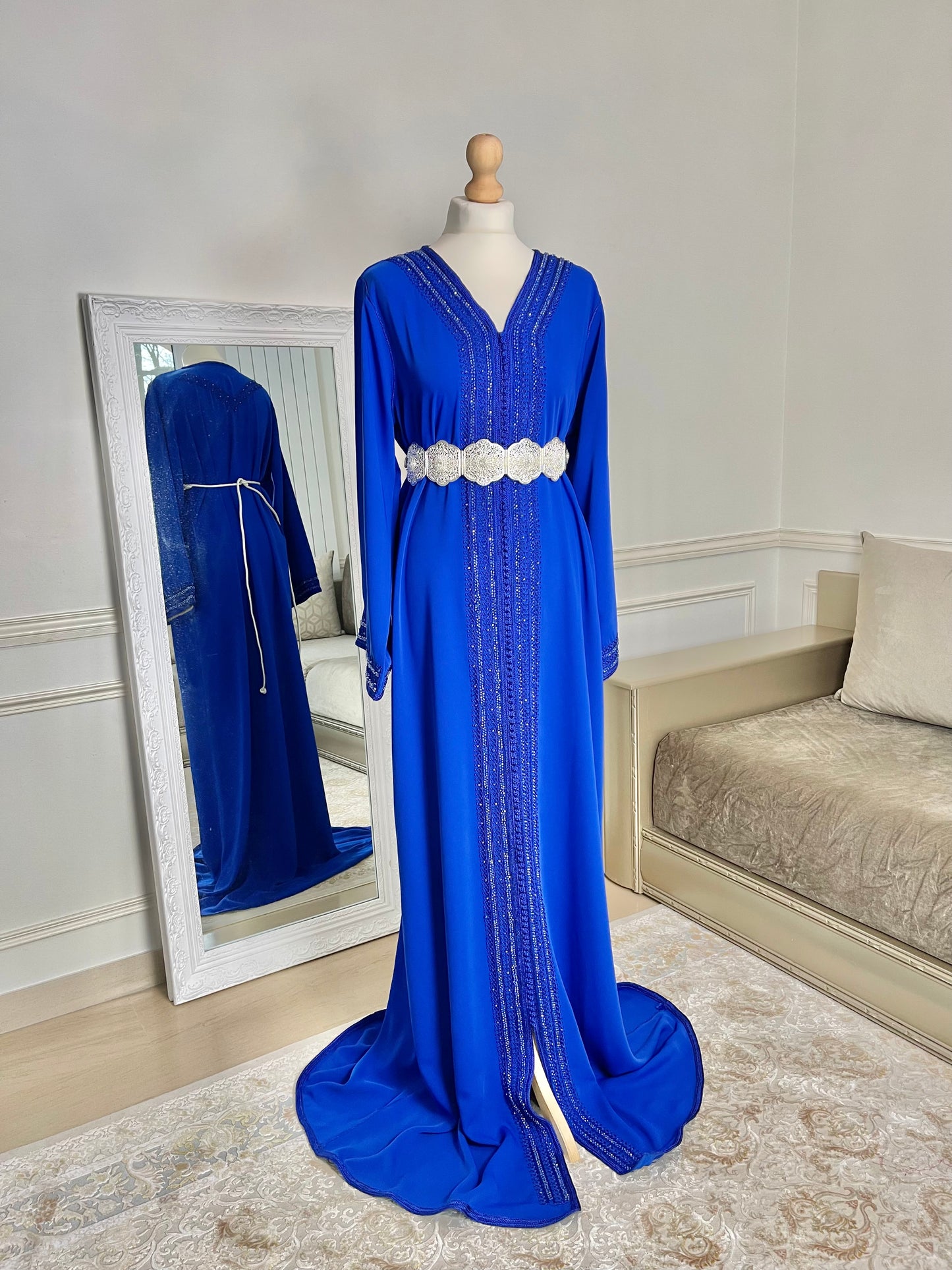 Caftan Lina bleu roi