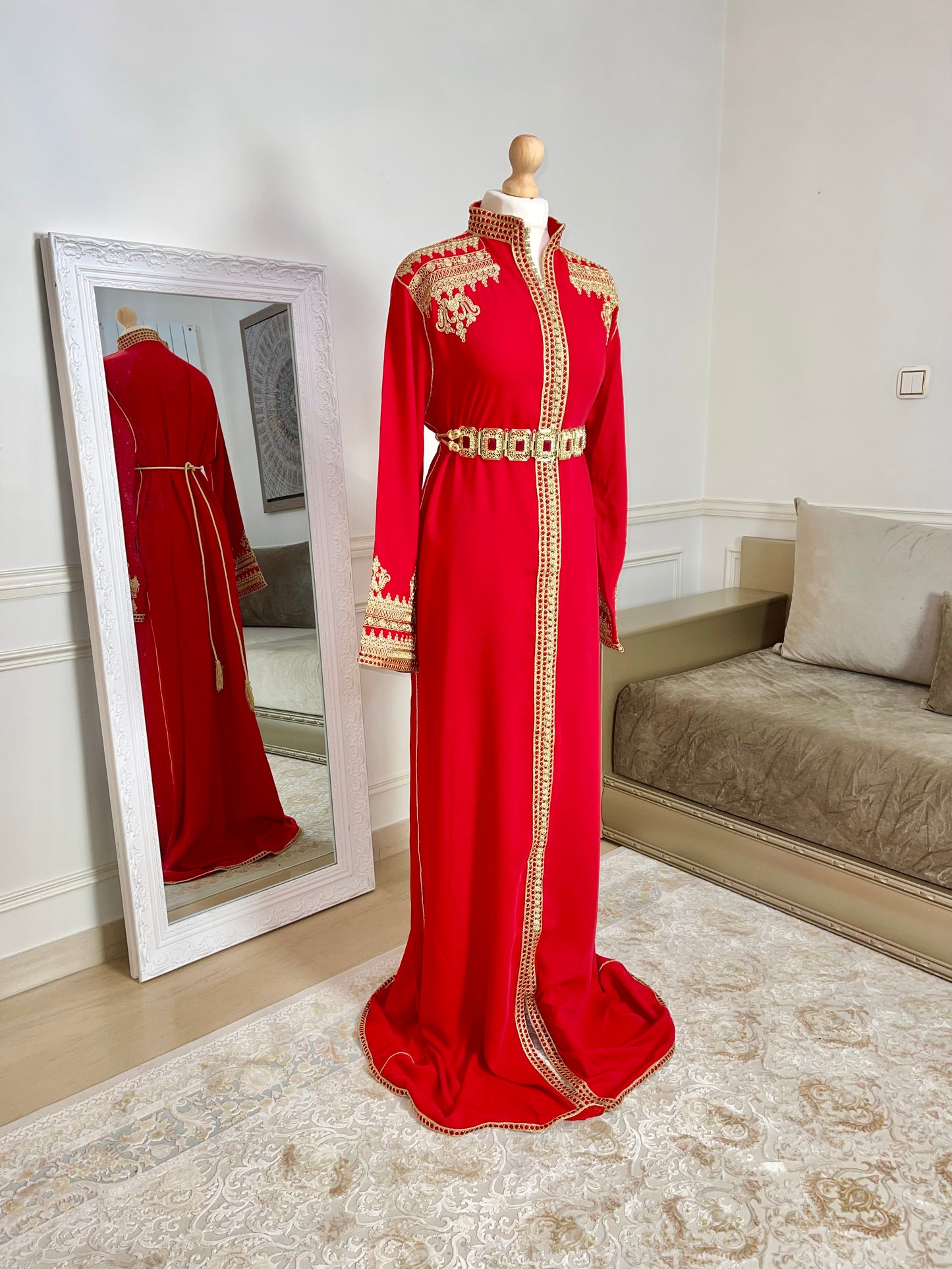 Caftan Inès rouge