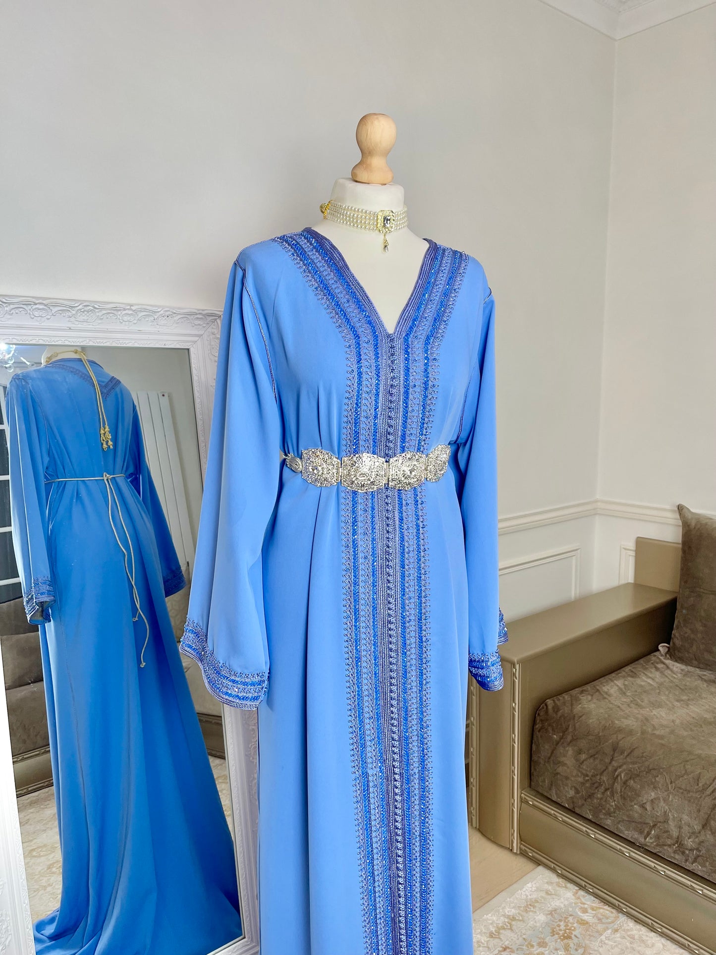 Caftan Lina bleu