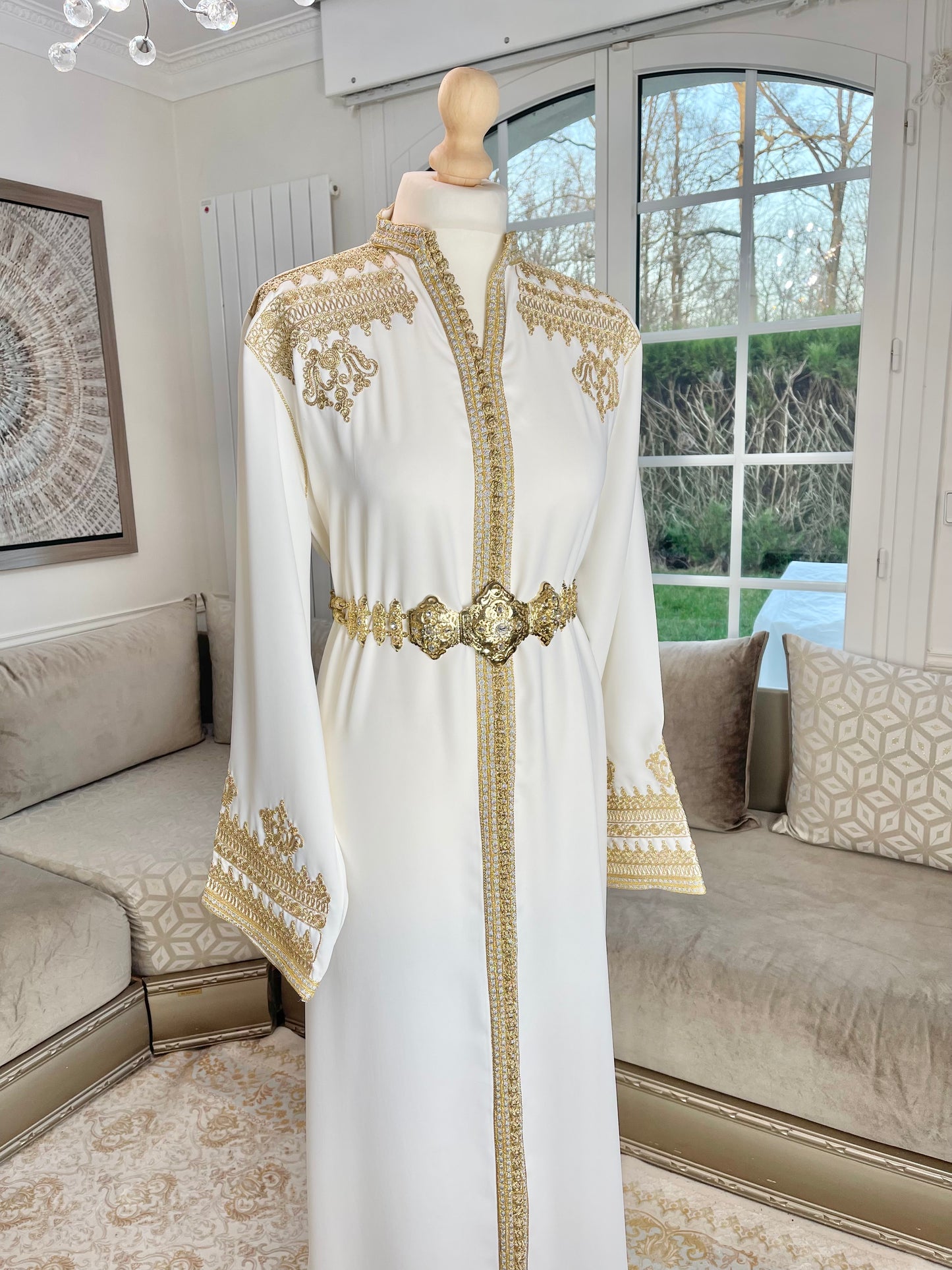 Caftan Inès blanc