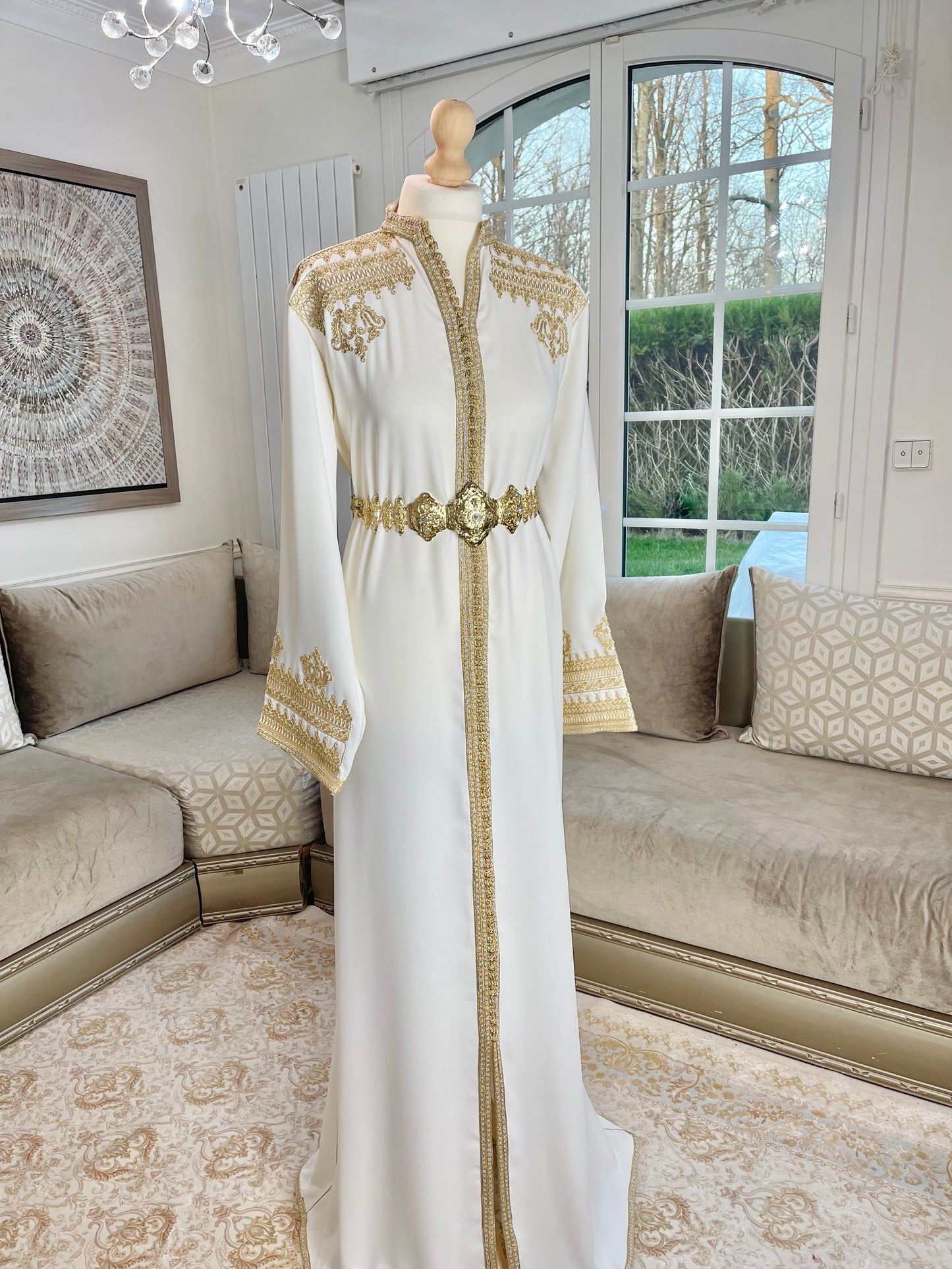 Caftan Inès blanc