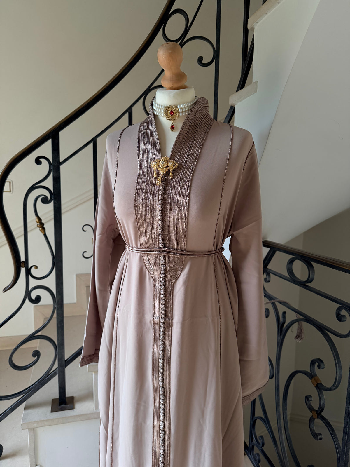 Caftan Assia taupe