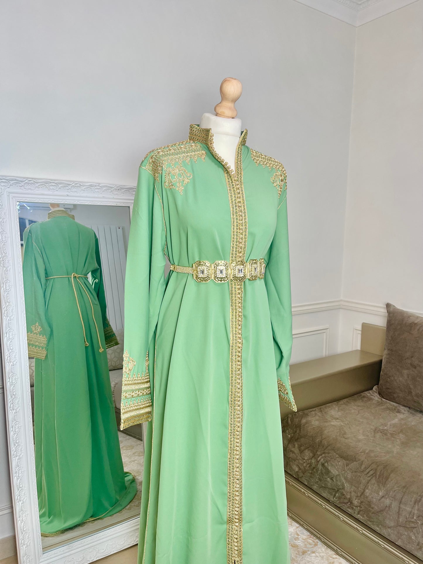 Caftan Inès vert