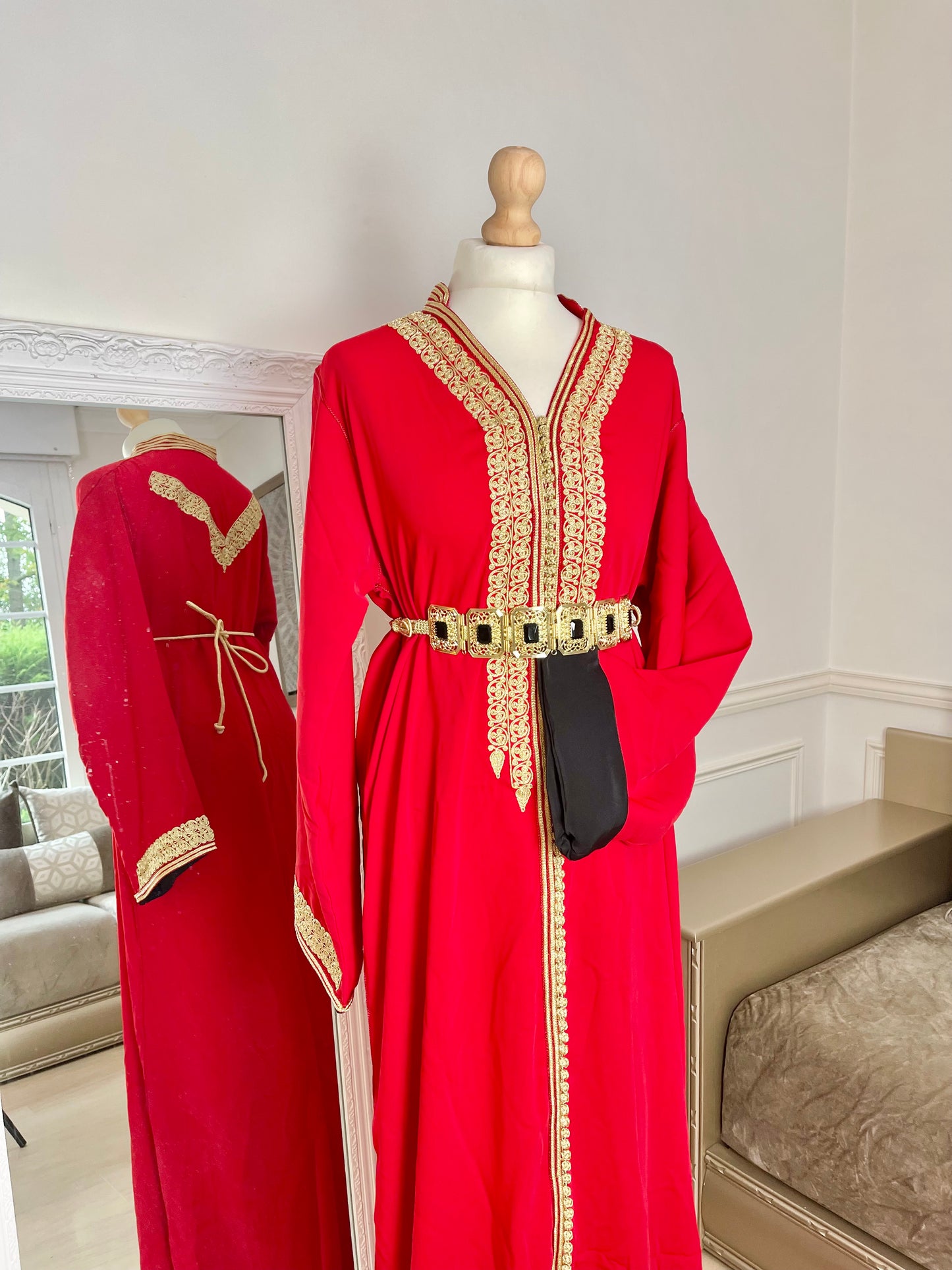 Caftan Eman rouge