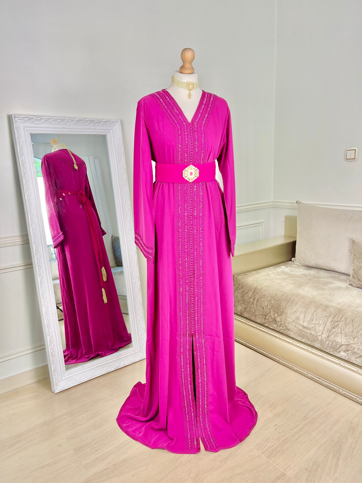 Caftan Lina rose