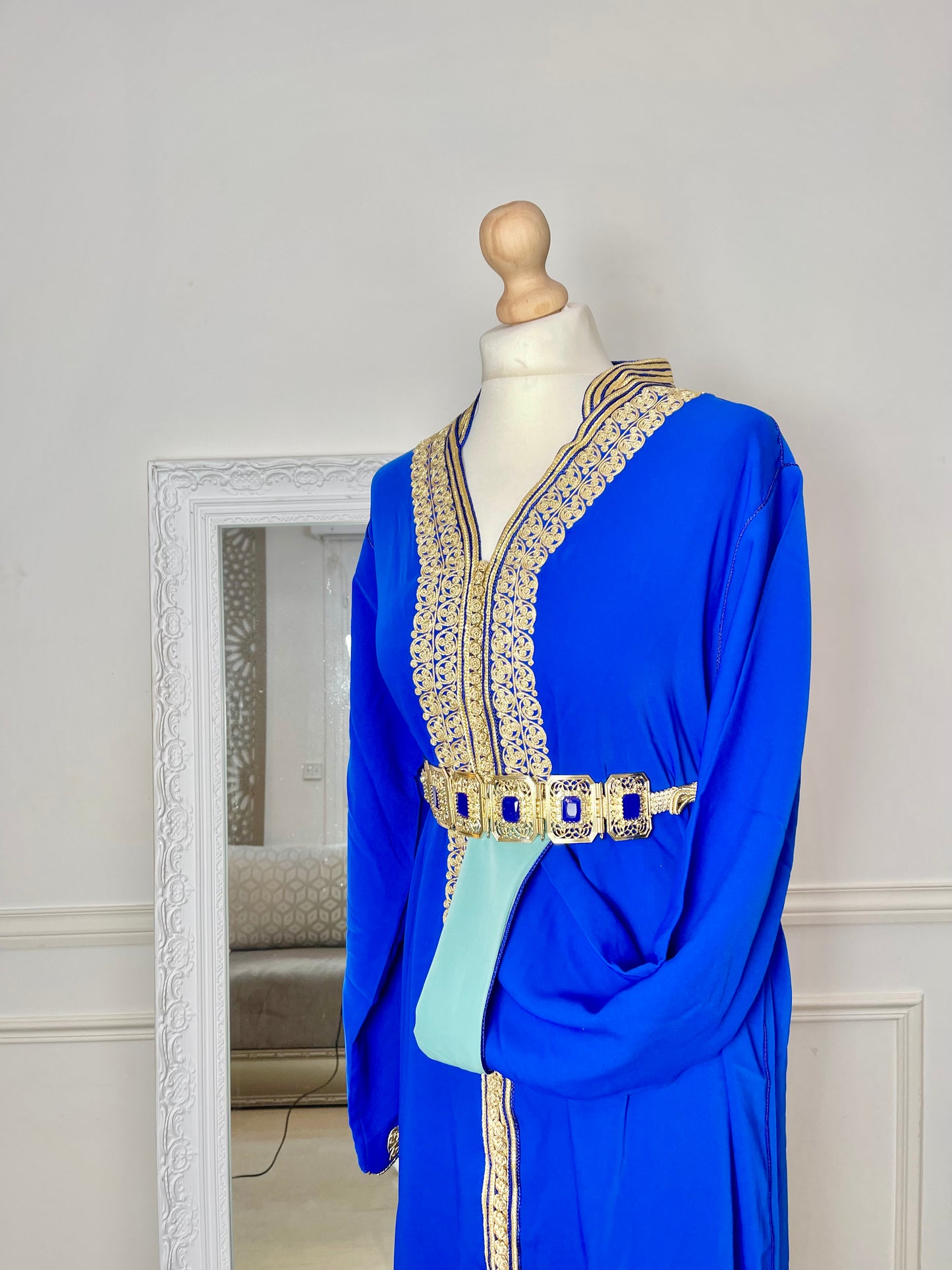 Caftan Eman bleu roi