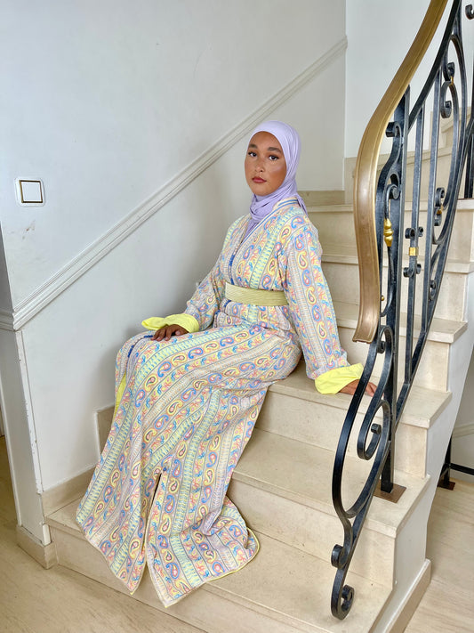 Caftan Sari pastel