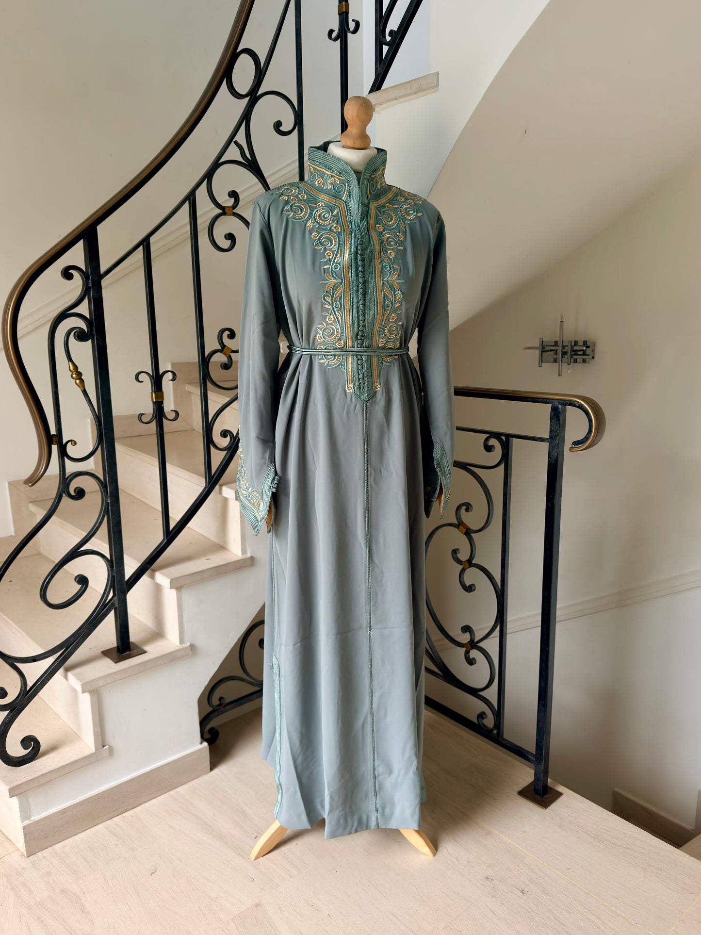 Caftan Sirine vert eau