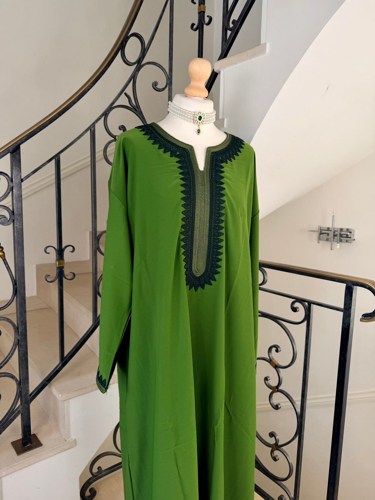 Gandoura Lina verte