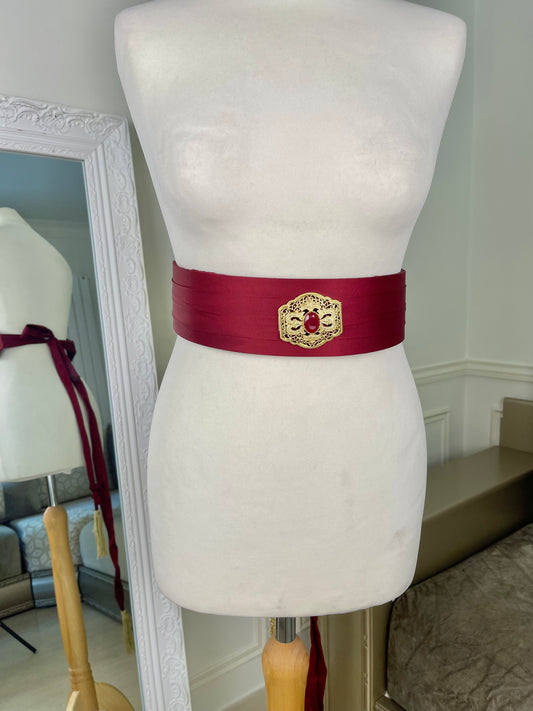 Ceinture bordeau