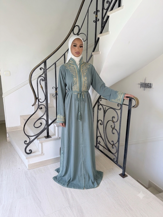 Caftan Sirine vert eau