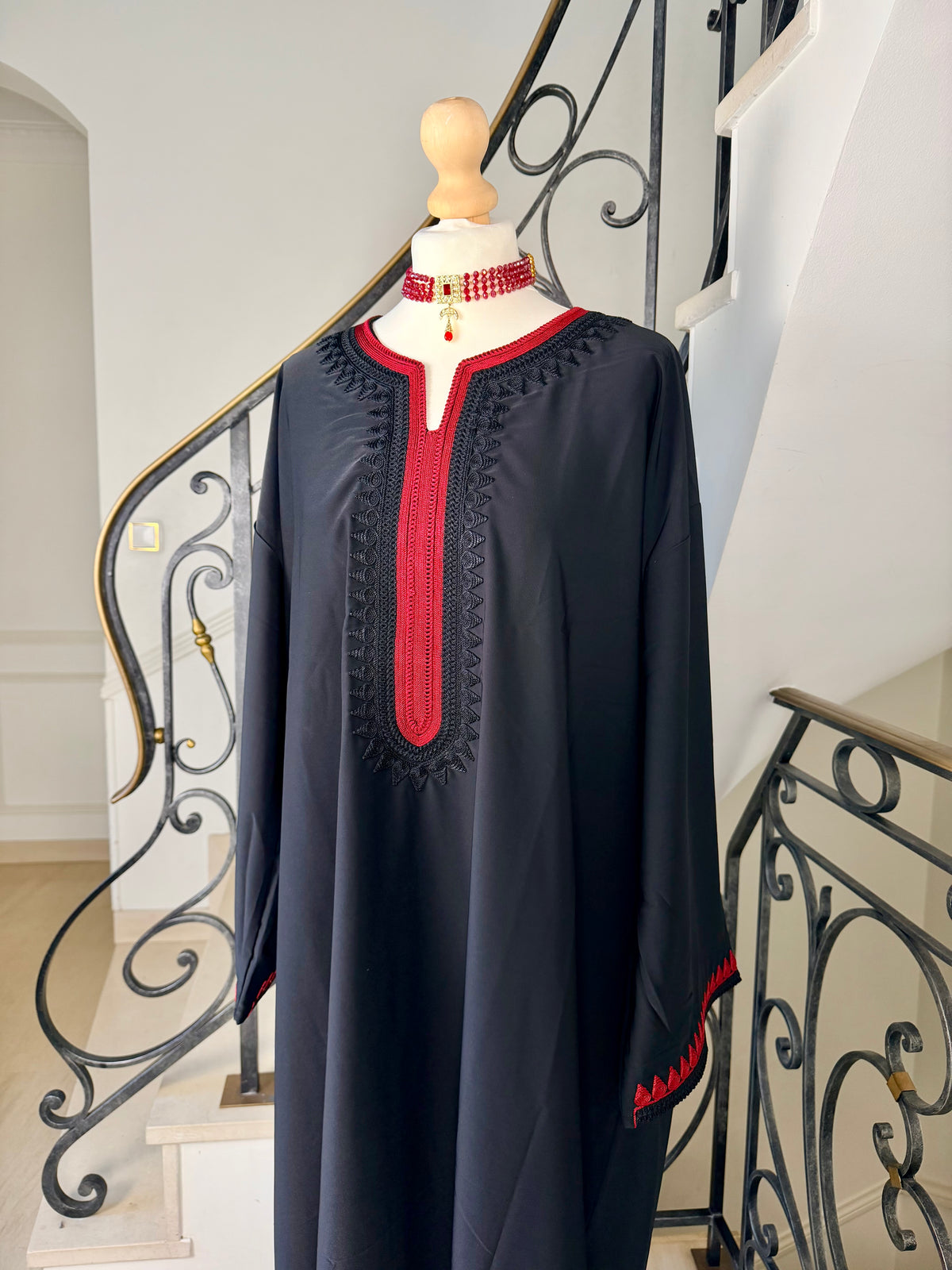 Gandoura Lina noir