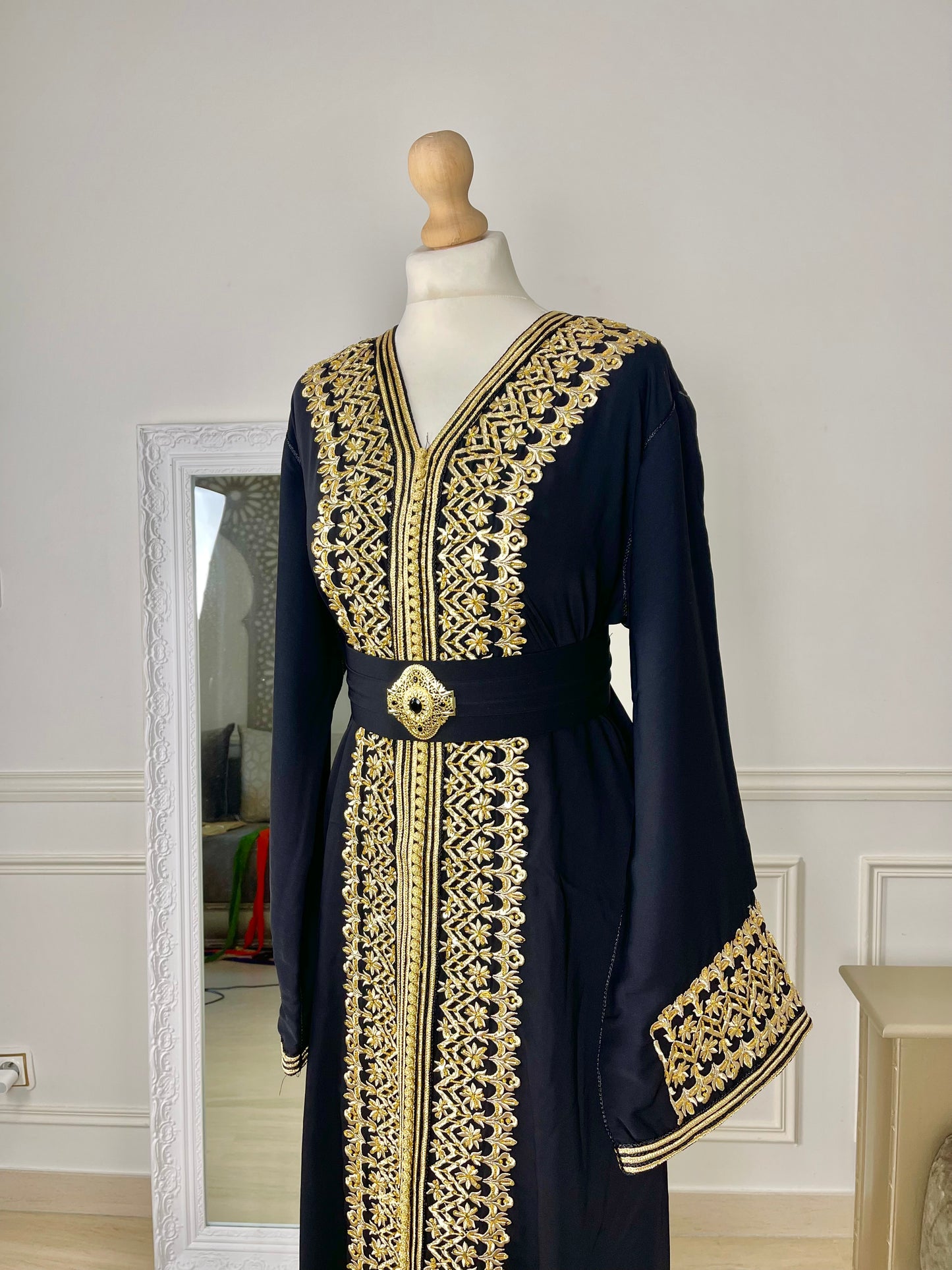 Caftan Leïna noir
