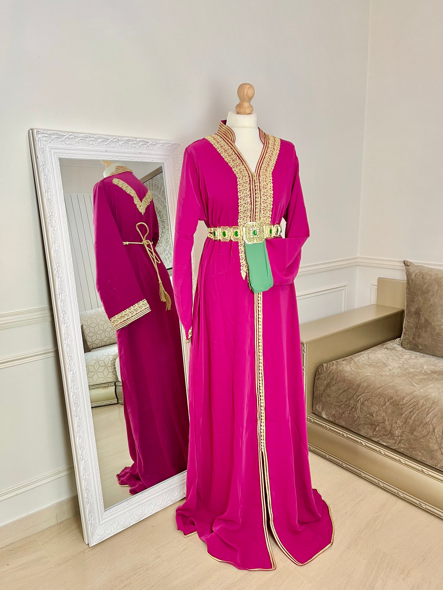 Caftan Eman rose