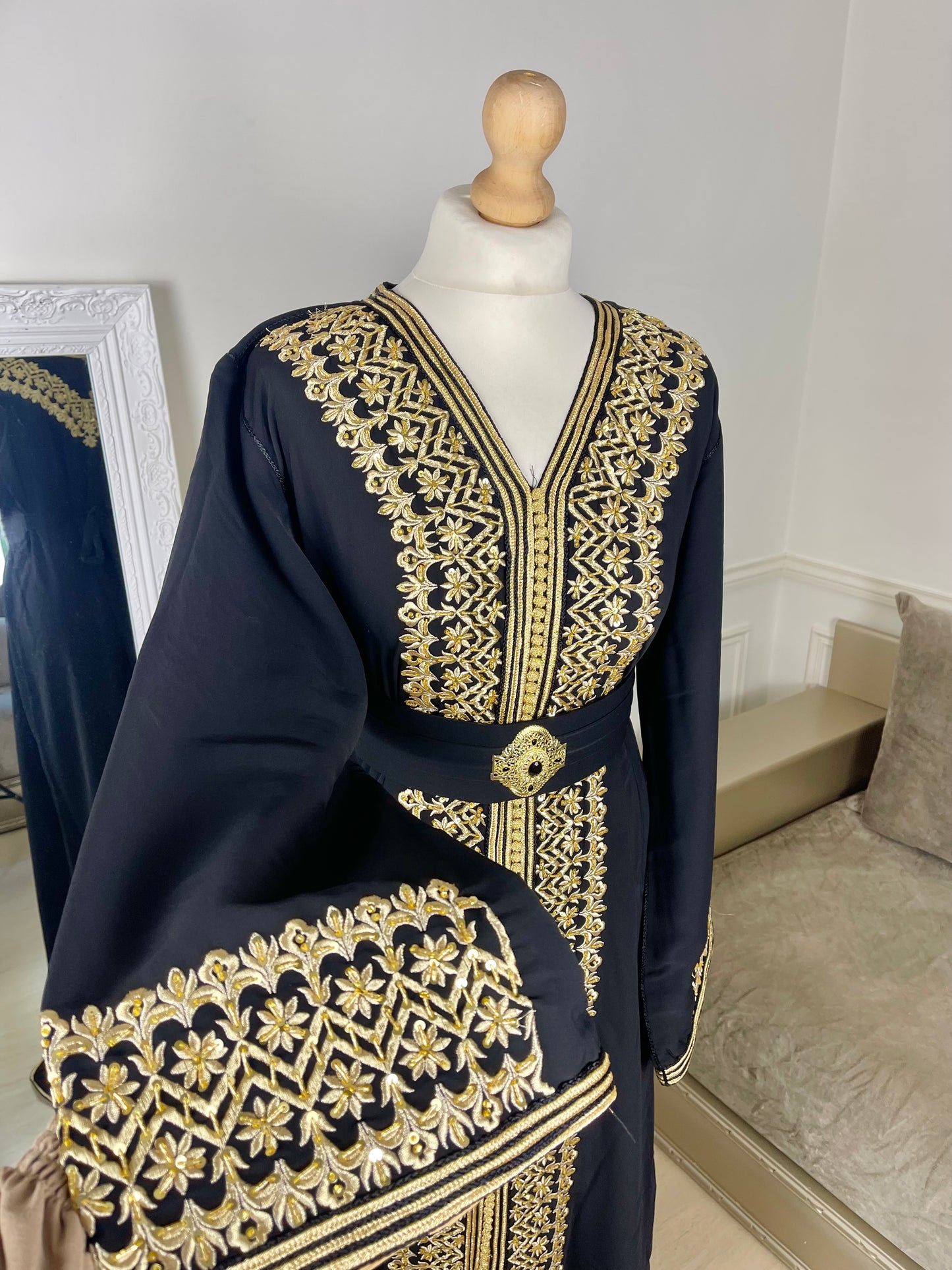 Caftan Leïna noir