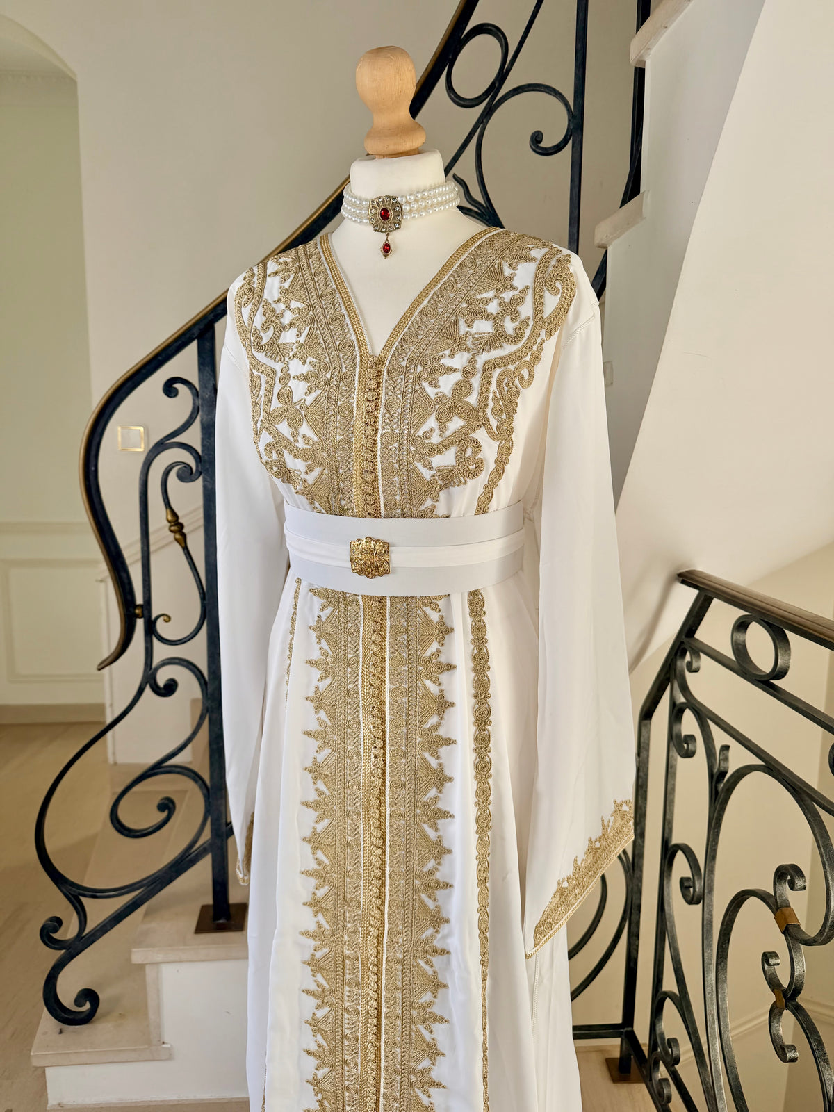 Caftan Alma blanc