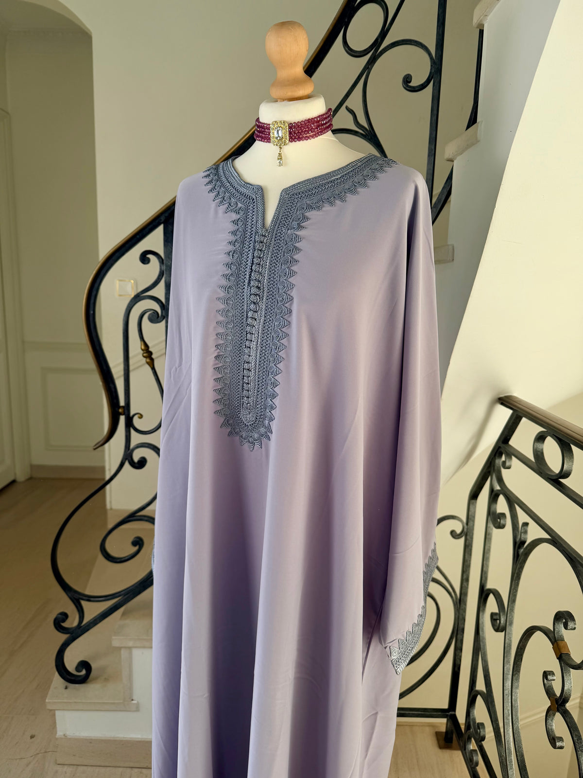 Gandoura Lina mauve