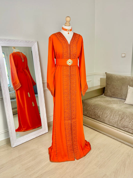 Caftan Rihanna orange