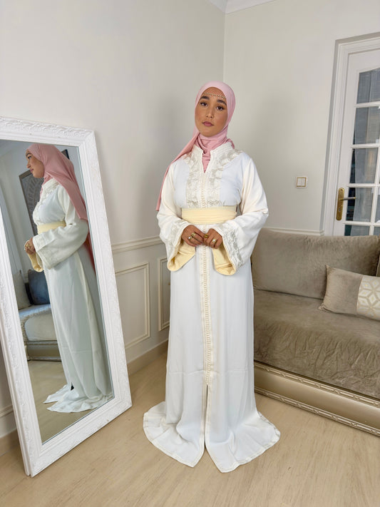 Caftan Wiam blanc