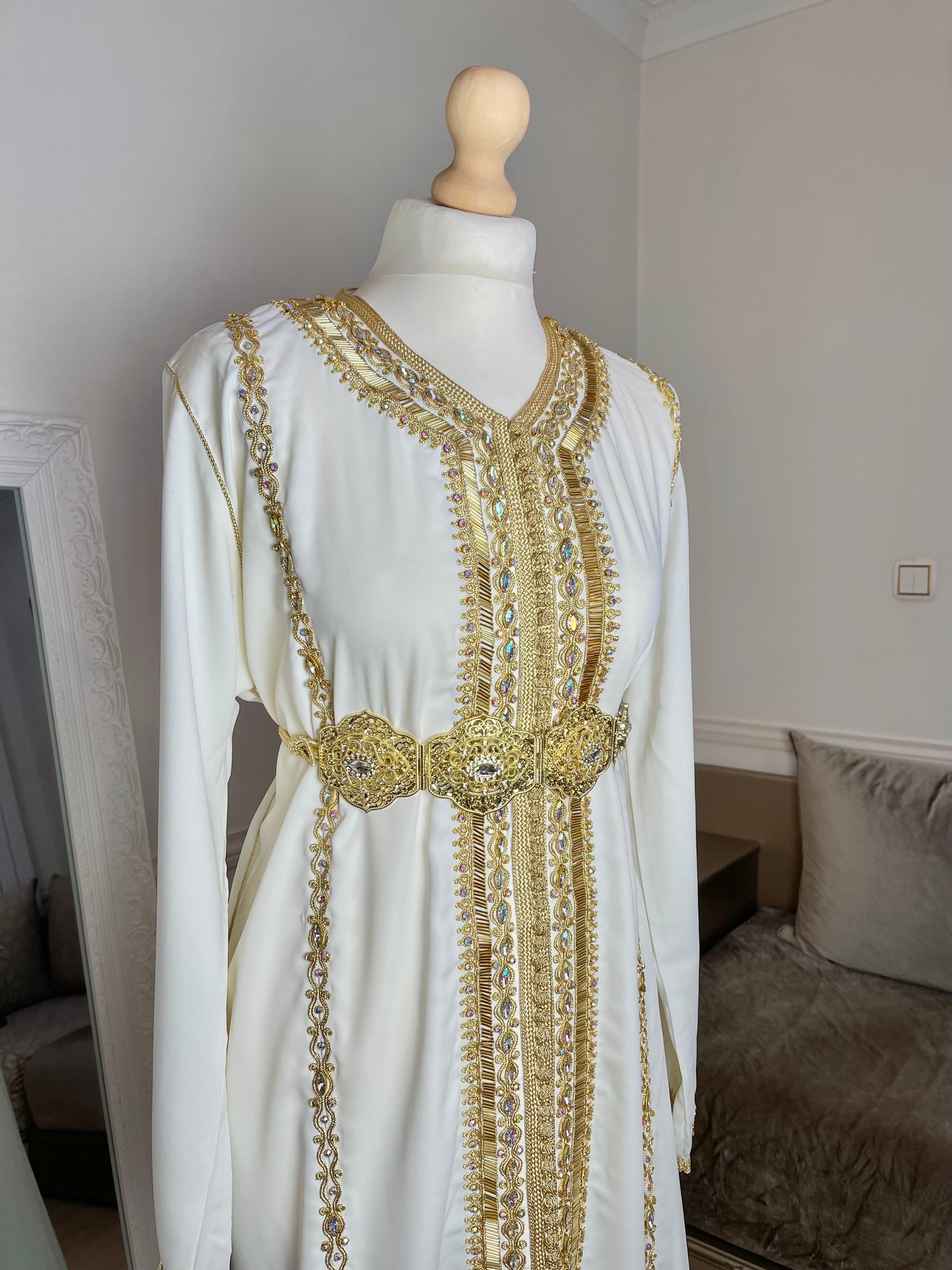 Caftan Yasmine blanc