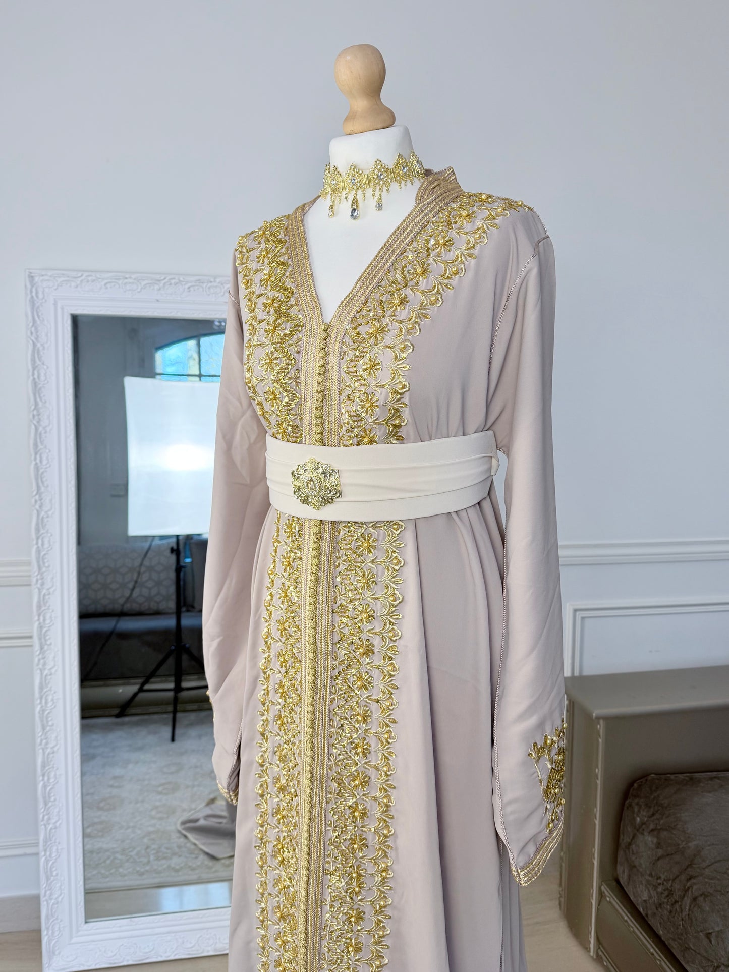 Caftan Leïna beige