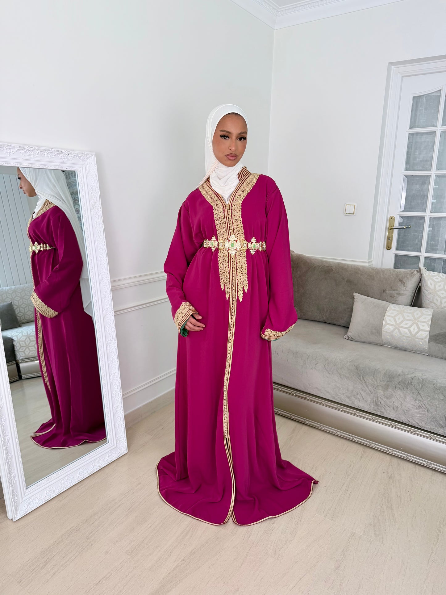 Caftan Eman rose