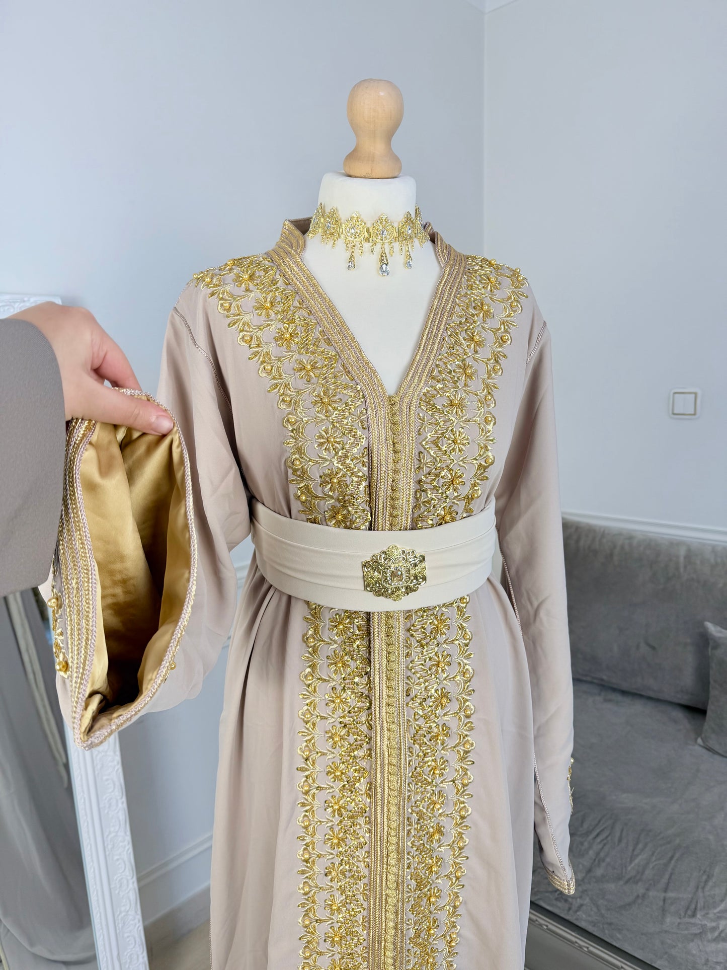 Caftan Leïna beige