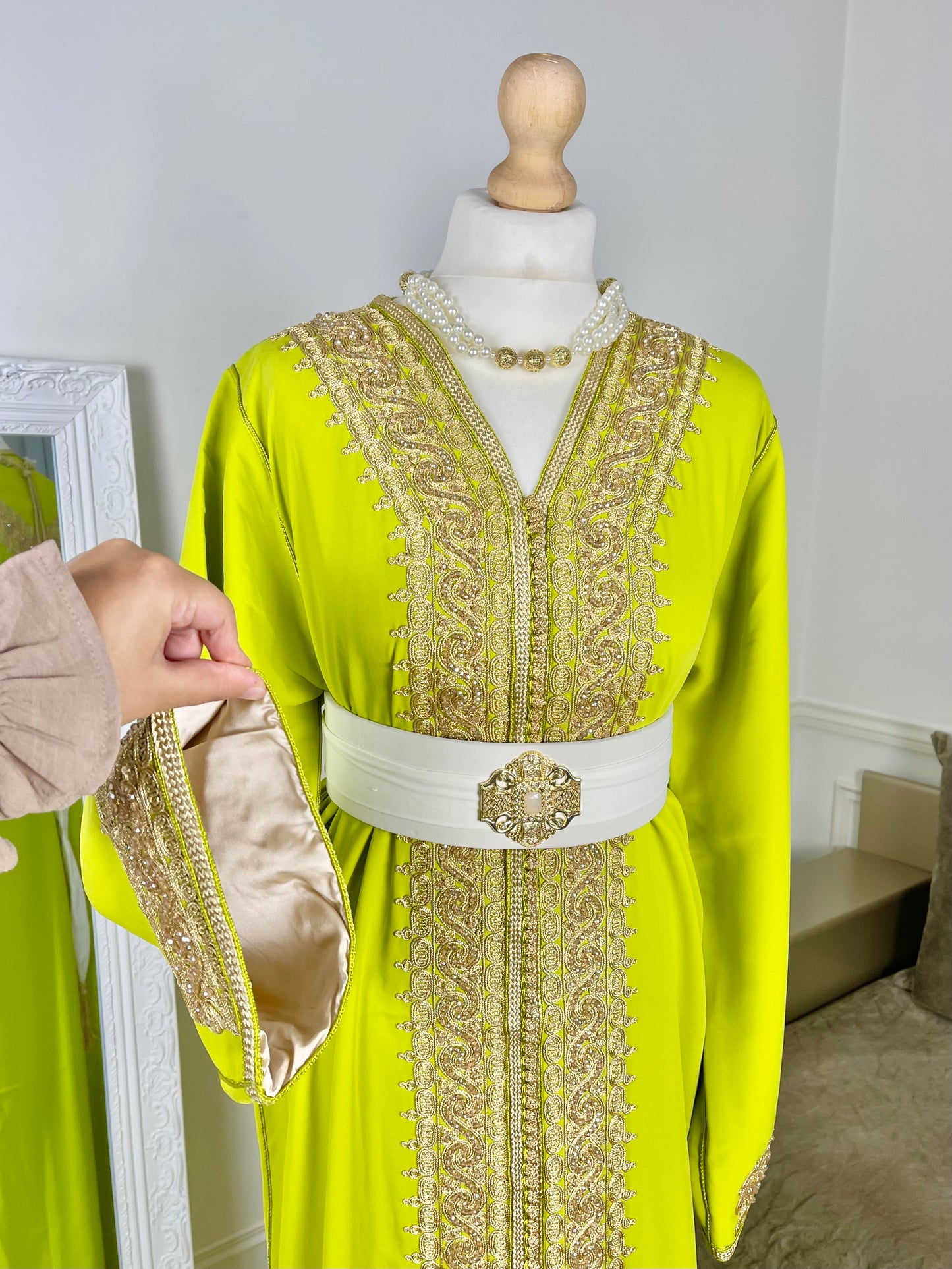 Caftan Leïna lime