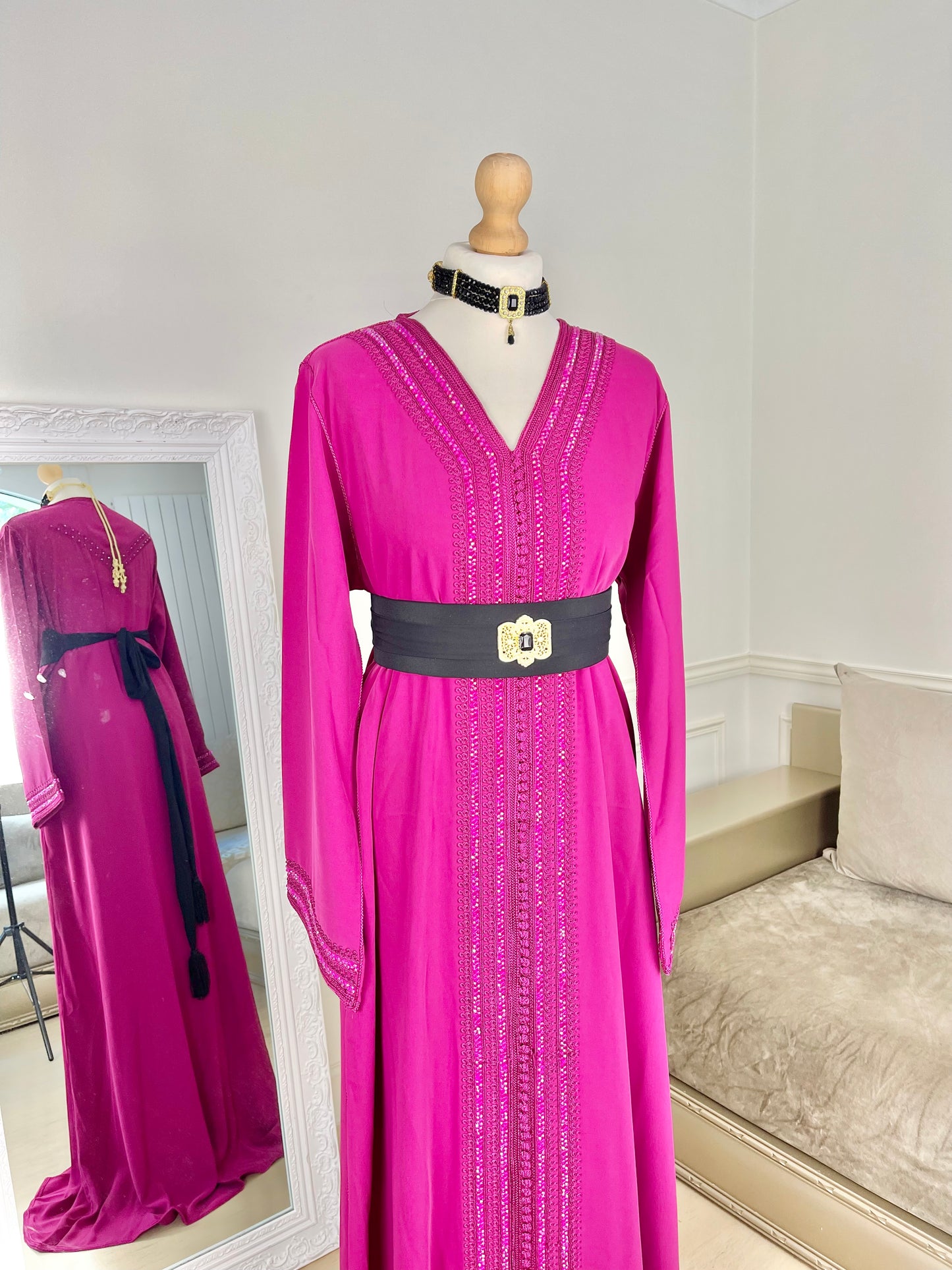 Caftan Lina rose