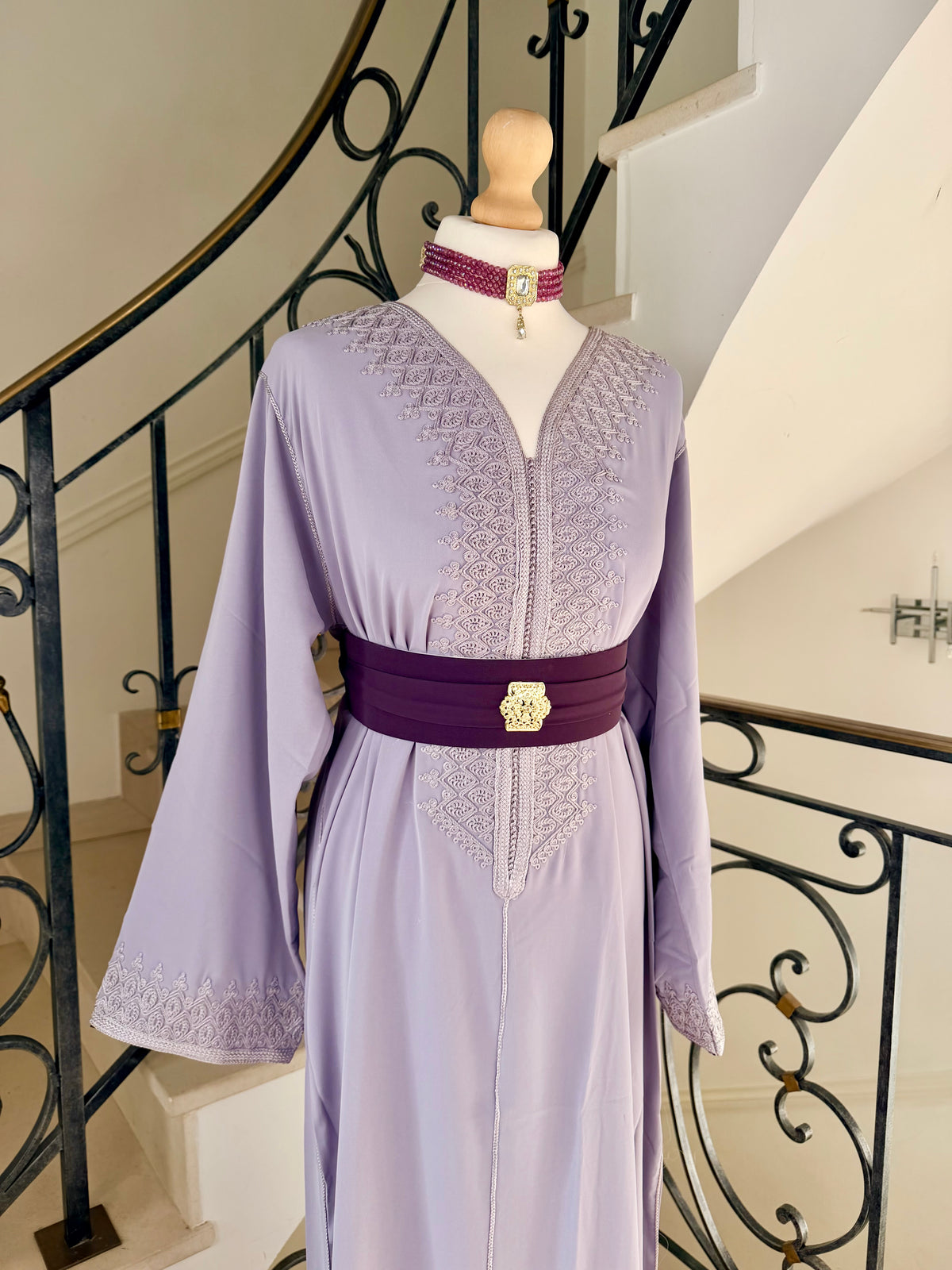 Caftan Aïcha mauve