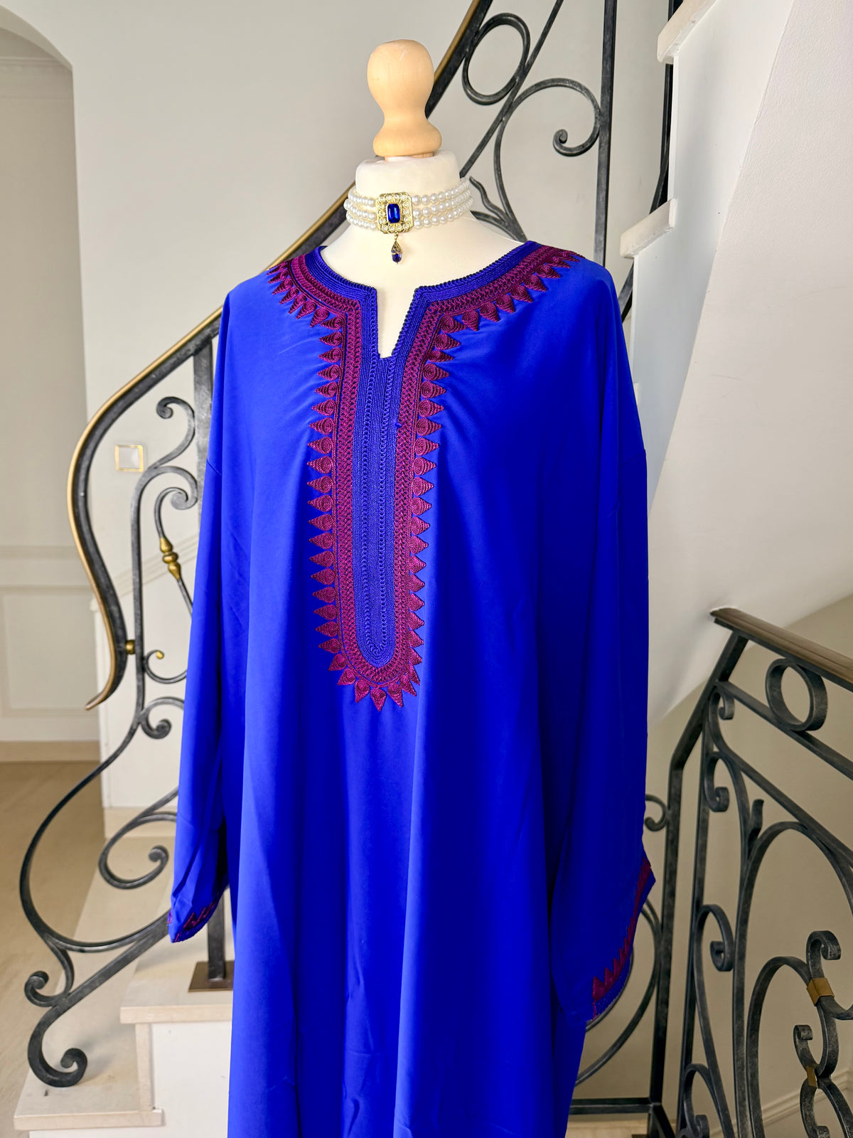 Gandoura Lina bleu