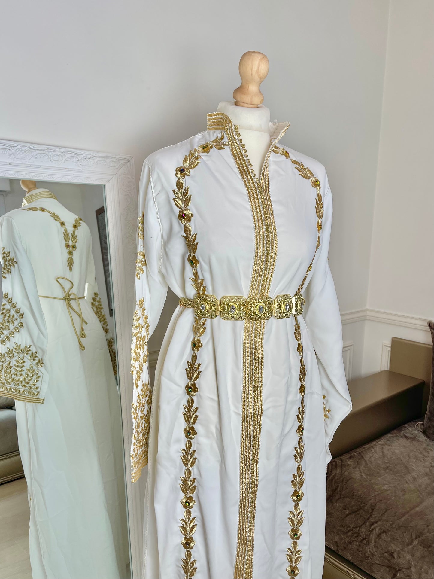 Caftan Assia blanc