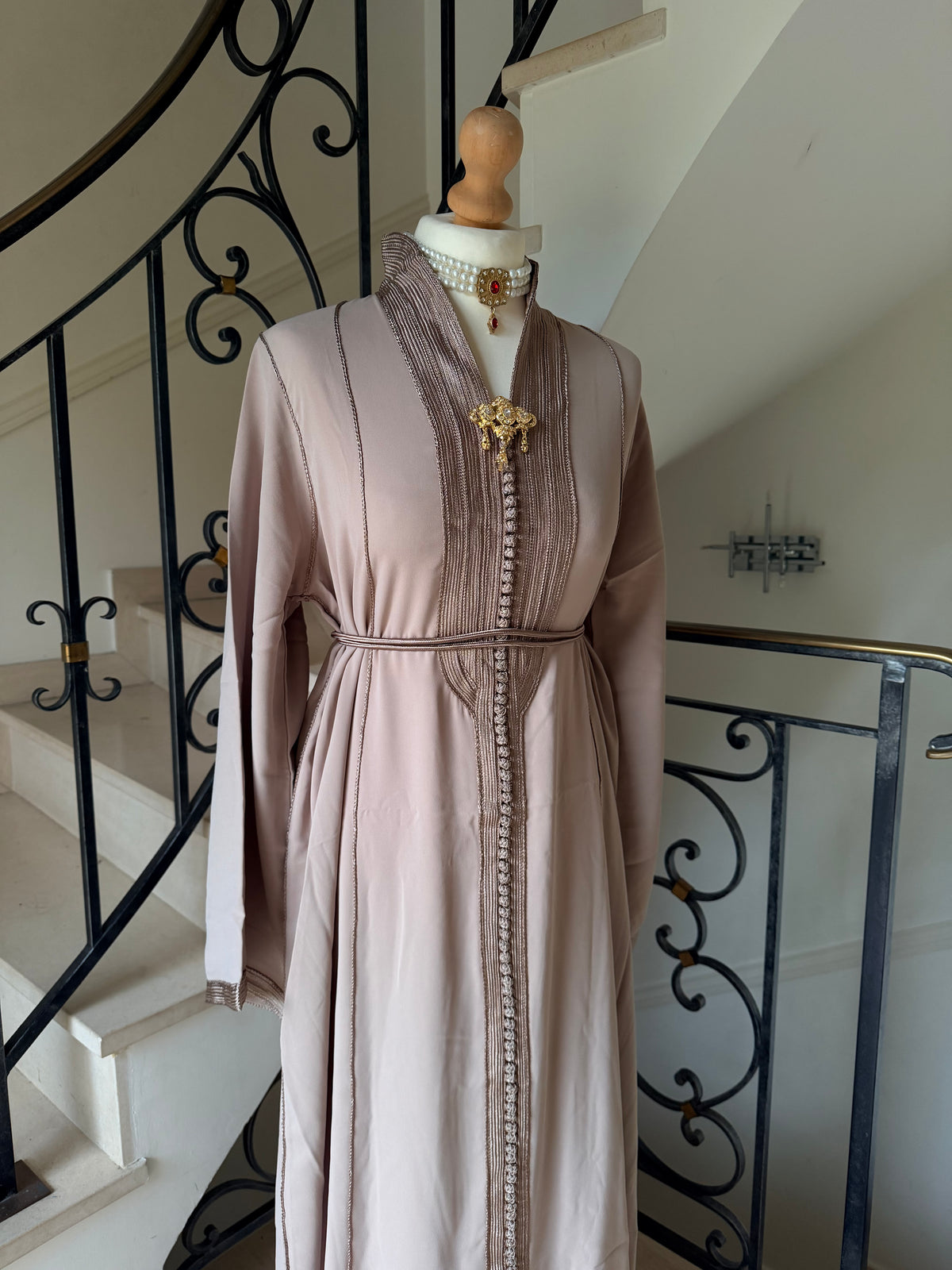 Caftan Assia taupe
