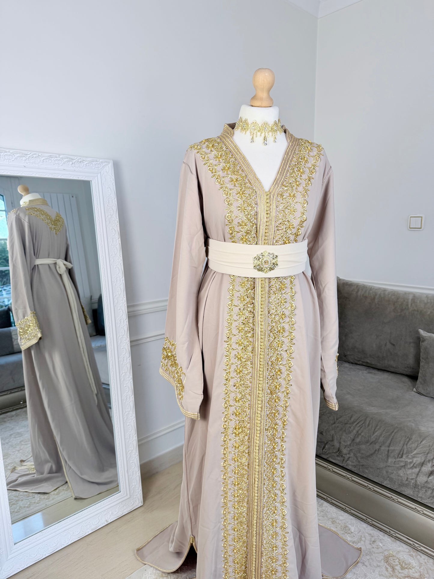 Caftan Leïna beige