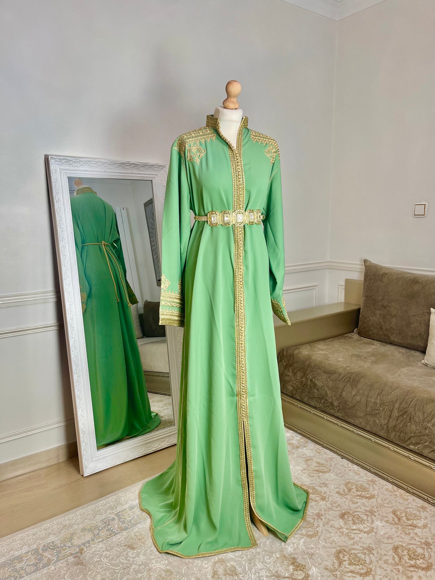 Caftan Inès vert