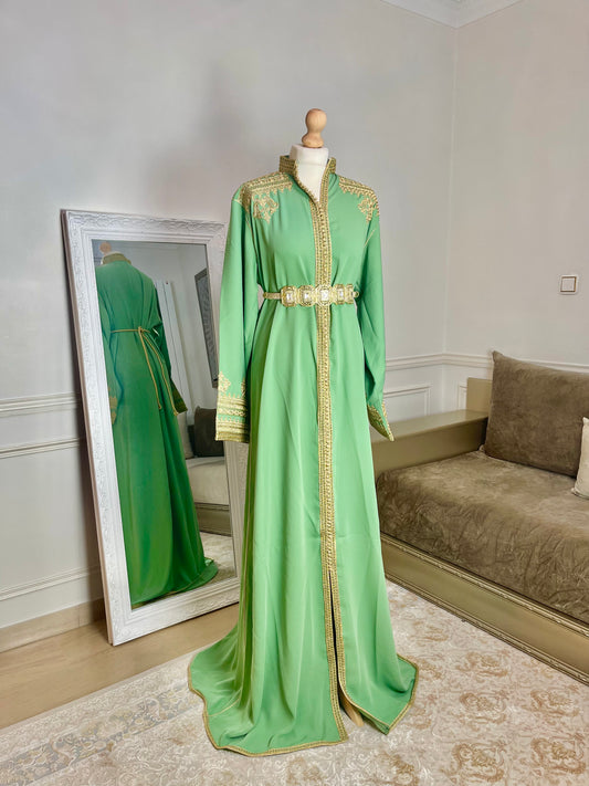 Caftan Inès vert