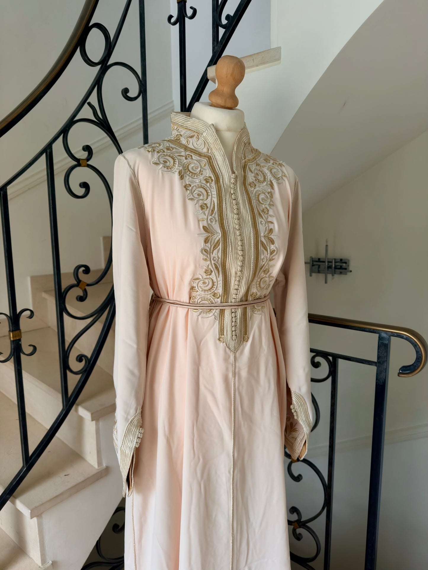 Caftan Sirine rose bébé