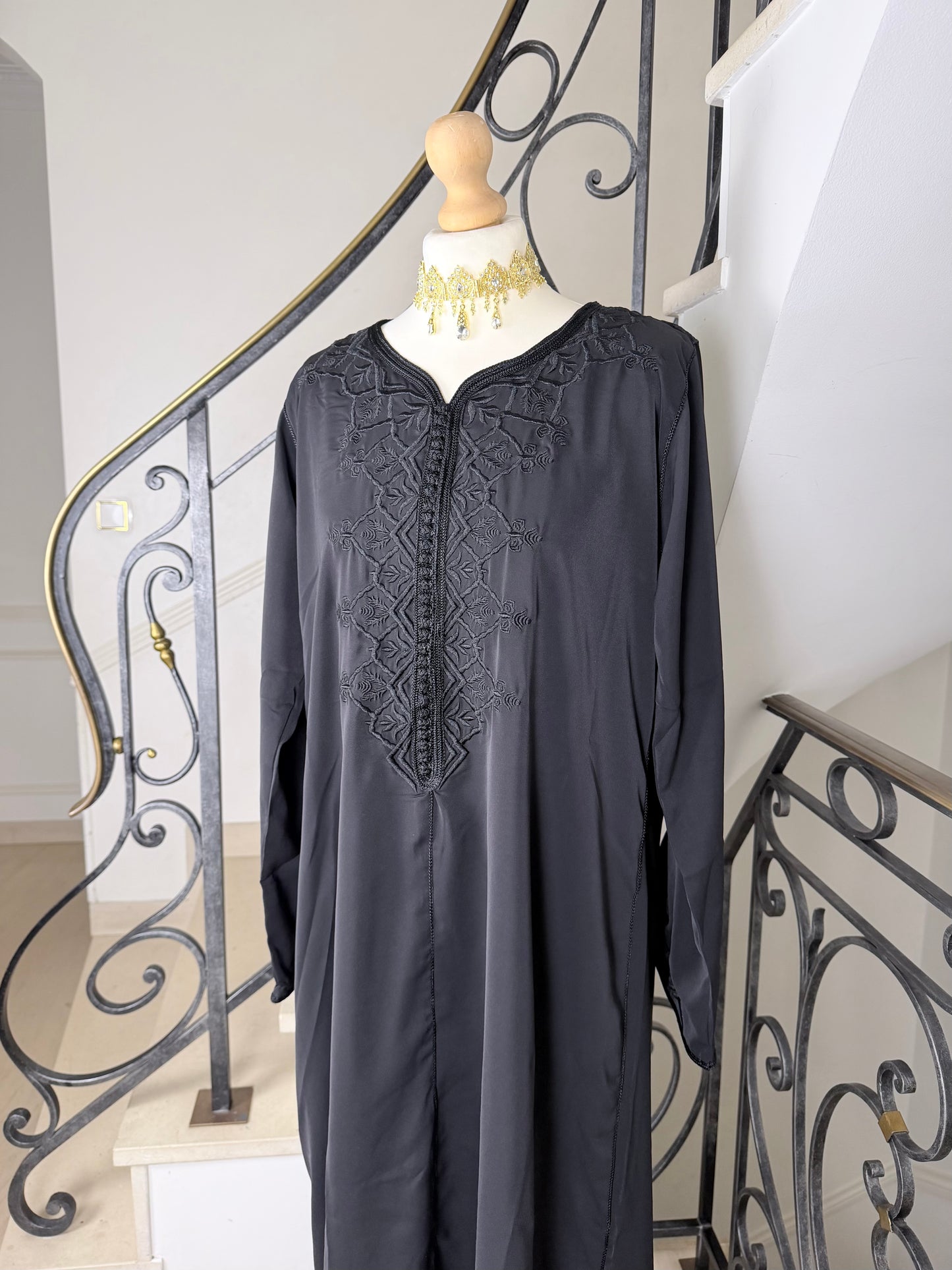 Gandoura Safia noir